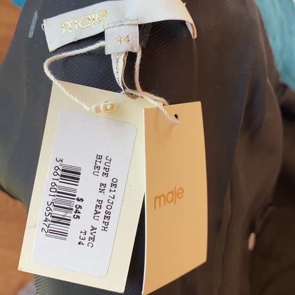 NWT MAJE JOSEPH Suede Leather Wrap Skirt - Picture 8 of 8